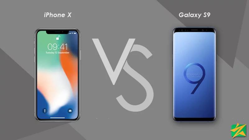 iPhone X နဲ့ Samsung Galaxy S9 တို့ နှိုင်းယှဉ်ချက် iPhone X နဲ့ Samsung Galaxy S9 တို့ နှိုင်းယှဉ်ချက်
