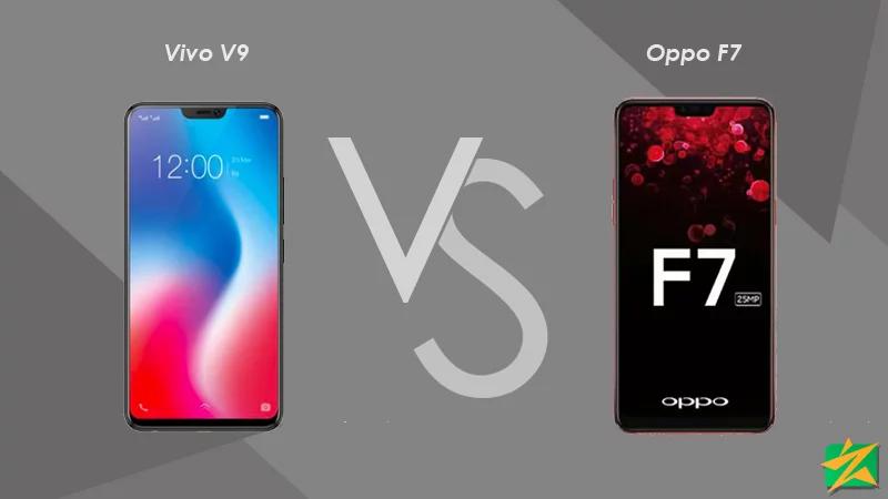 Oppo F7 နဲ့ Vivo V9 ရဲ့နှိုင်းယှဉ်ချက် Oppo F7 နဲ့ Vivo V9 ရဲ့နှိုင်းယှဉ်ချက်